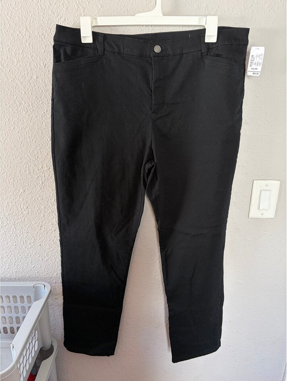 NWT CJ Banks Signature Slimming Black Straight Pant size Average 20W. $65 retail